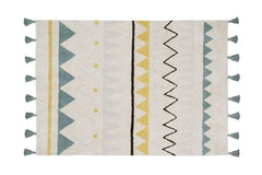 Tapete Azteca Natural Vintage Blue - 140x200 – Lorena Canals