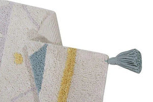 Tapete Azteca Natural Vintage Blue - 140x200 – Lorena Canals – imagem 4