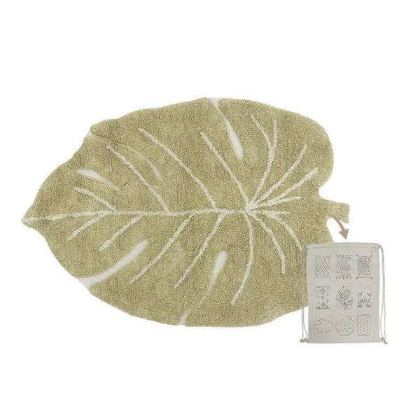 Tapete Mini Monstera Olive 75x100 – Lorena Canals