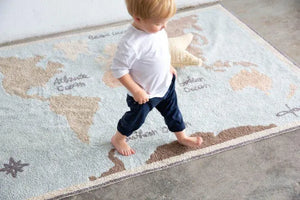 Tapete Vintage Mapa Mundo 140X200 – Lorena Canals – imagem 2