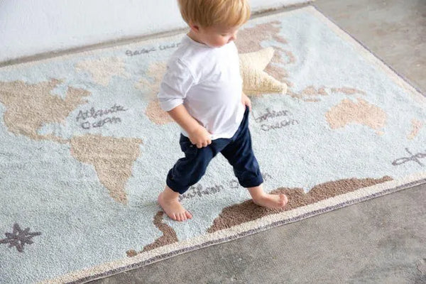 Tapete Vintage Mapa Mundo 140X200 – Lorena Canals – imagem 2