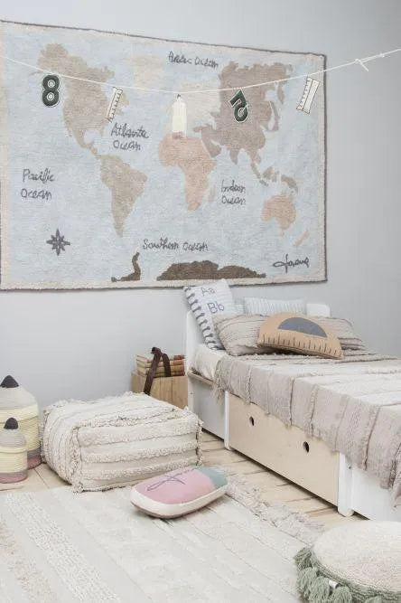 Tapete Vintage Mapa Mundo 140X200 – Lorena Canals – imagem 5