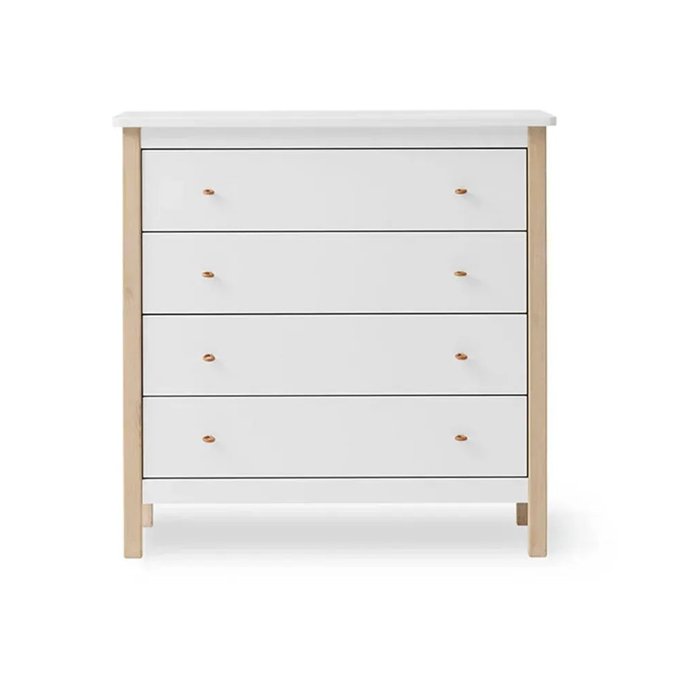 Cómoda Wood 4 gavetas – Oliver Furniture