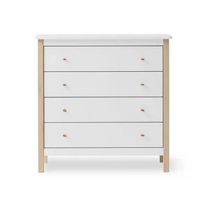 Cómoda Wood 4 gavetas – Oliver Furniture