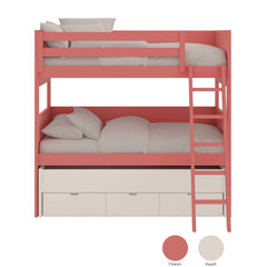 Beliche XL com cama gavetão amovível e arrumação – Muba