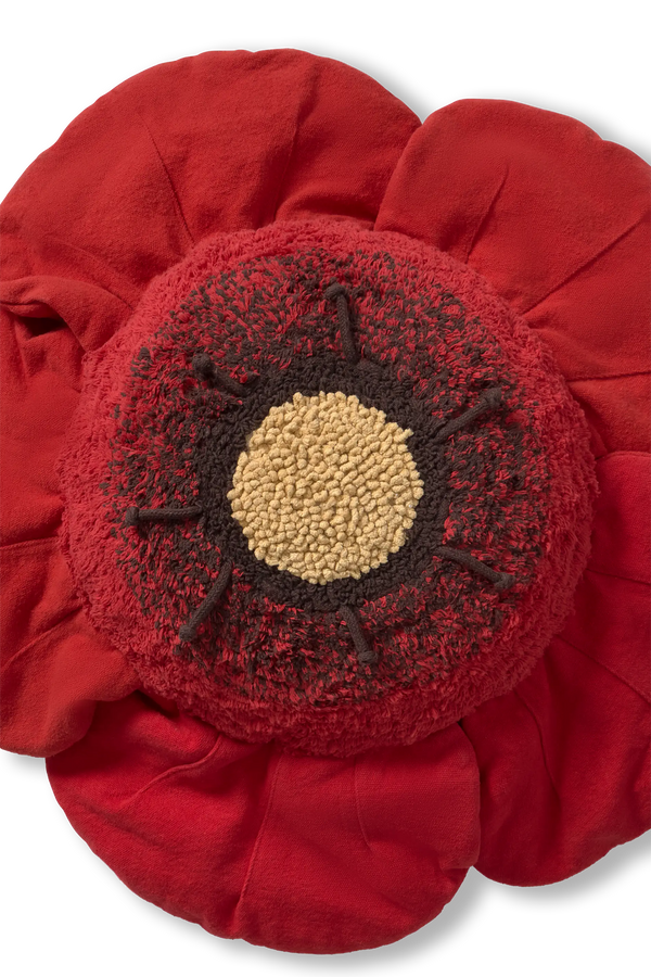 Almofada de chão Red Poppy da Lorena Canals — fotografia 9