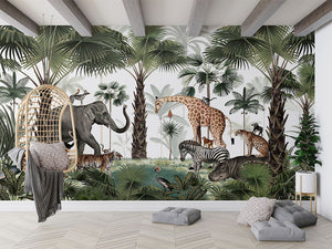 Mural Animal Kingdom seamless panorama – Kikki Belle – imagem 2