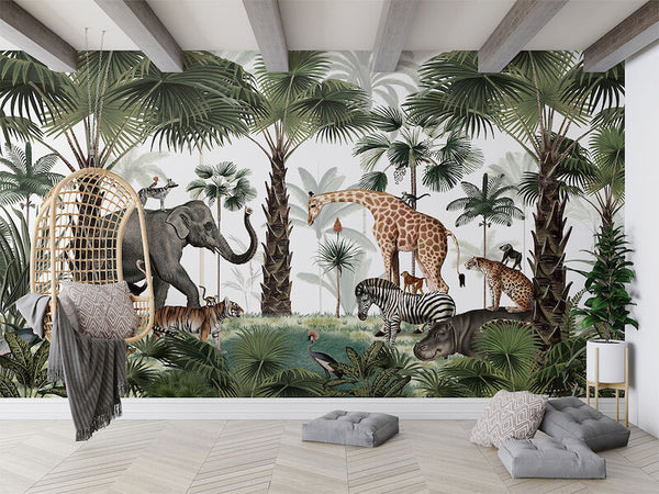 Mural Animal Kingdom seamless panorama – Kikki Belle – imagem 2