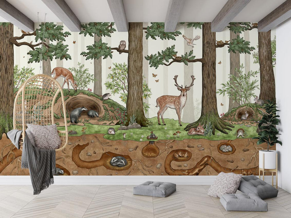 Mural Animals in the Forest – Kikki Belle – imagem 1