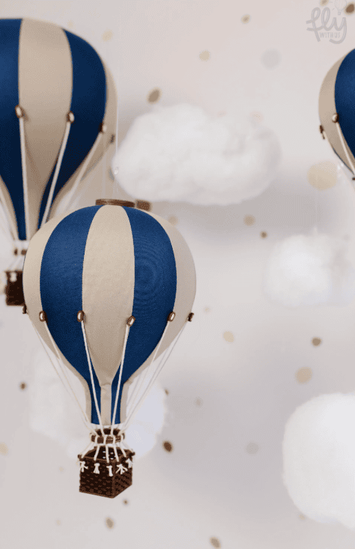 Balão Decorativo Azul Escuro/Beige- L – Super Balloon – imagem 3