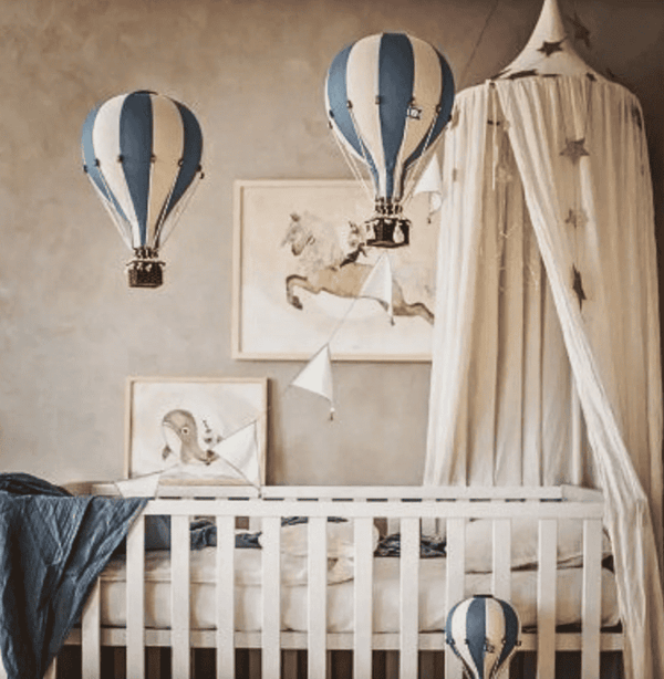 Balão Decorativo Azul Indigo/Cru-M – Super Balloon – imagem 2