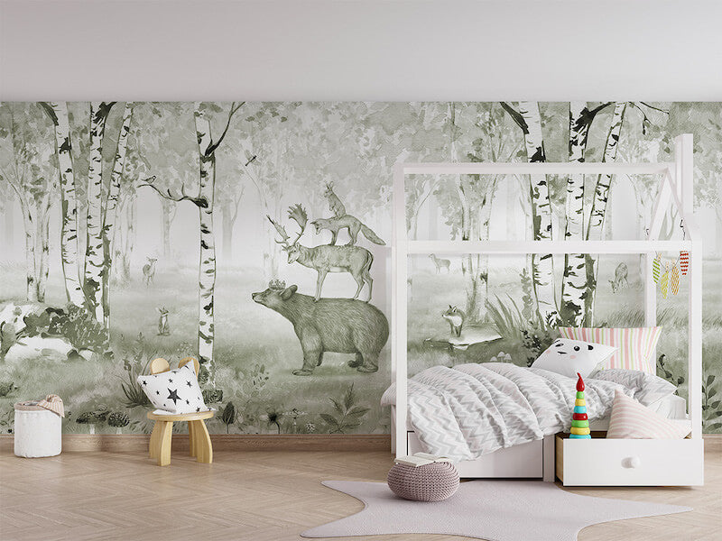 Mural Bear King Green – Kikki Belle – imagem 1