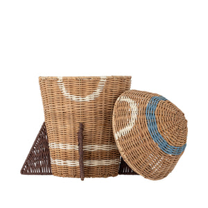 Space Cesto com Tampa - Natural | Bloomingville MINI – imagem 2
