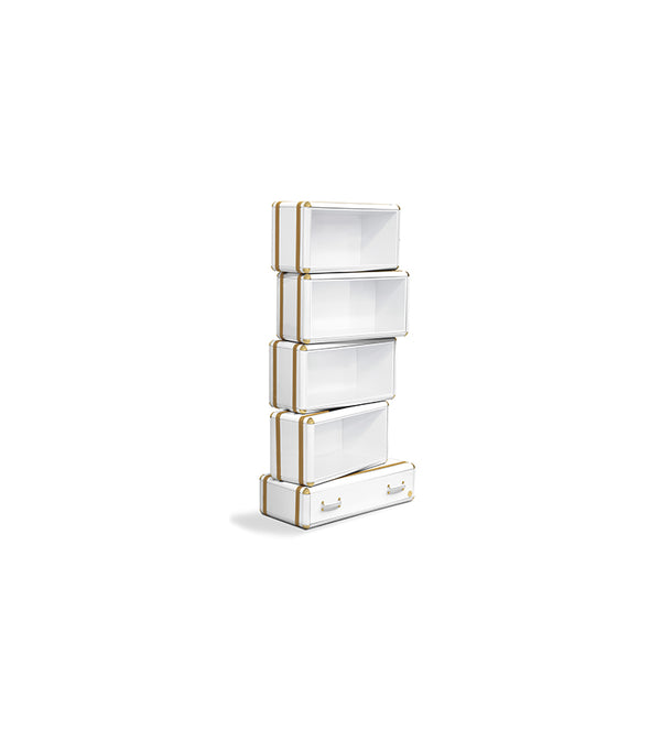 Estante Fantasy Air da Circu — acabamento dourado, vista 3