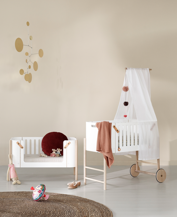 Dossel Wood Co-sleeper — Branco — Oliver Furniture