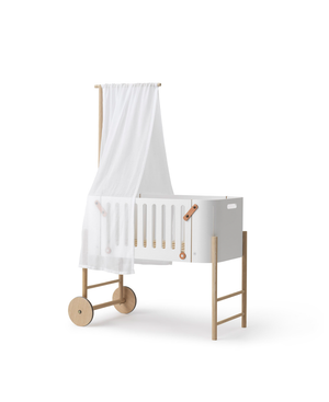Dossel Wood Co-sleeper — Branco — Oliver Furniture