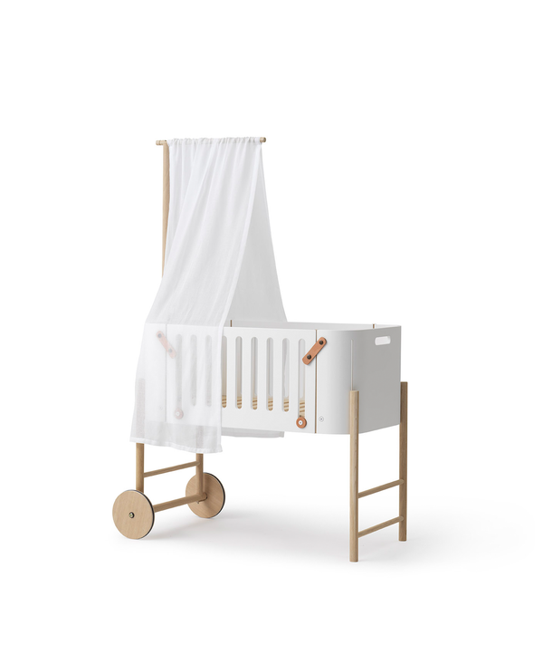 Dossel Wood Co-sleeper — Branco — Oliver Furniture