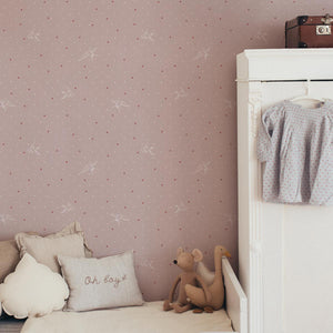 Papel de Parede Swallows on pink – Dekornik – imagem 2