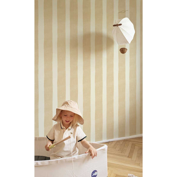 Papel de Parede Stripes Draw Beige – Dekornik – imagem 2
