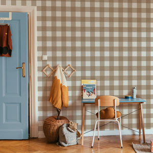 Papel de Parede Check Classic Brown – Dekornik – imagem 2