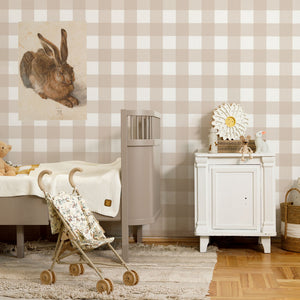 Papel de Parede Check Classic Beige – Dekornik – imagem 2