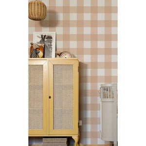 Papel de Parede Check Classic Peach – Dekornik – imagem 2