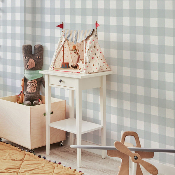 Papel de Parede Check Classic Gray – Dekornik – imagem 2