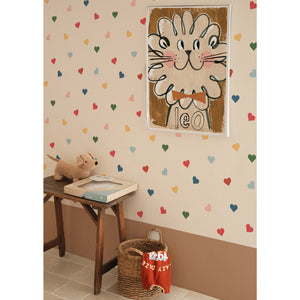 Papel de Parede Hearts in all colours – Dekornik – imagem 4