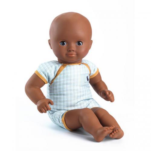 Djeco Mimosa — Boneco de 32 cm com Olhos Escuros