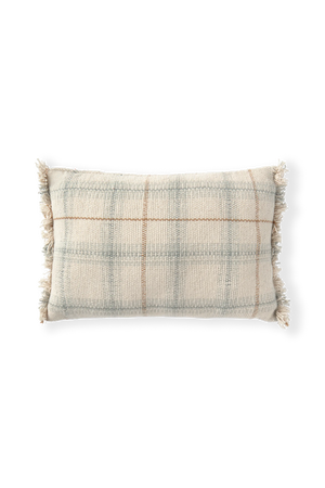 Almofada Tartan Azul Sálvia — Lorena Canals