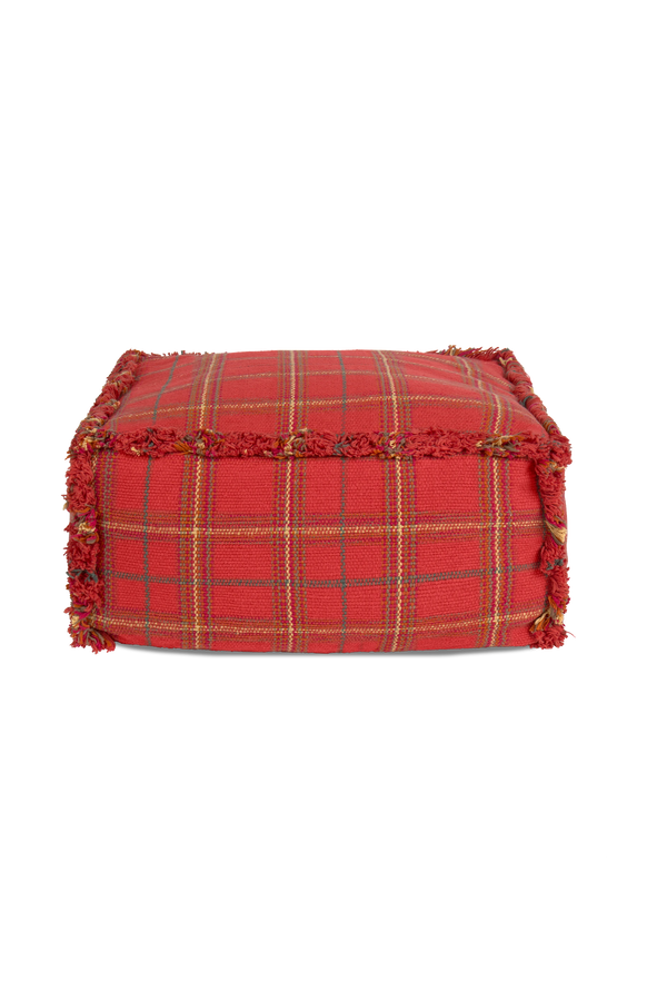 Pufe Tartan Maple Red — Lorena Canals