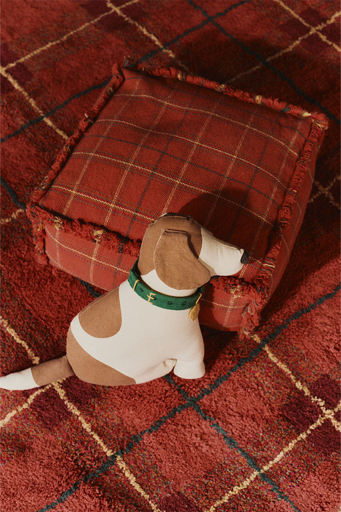 Pufe Tartan Maple Red — Lorena Canals