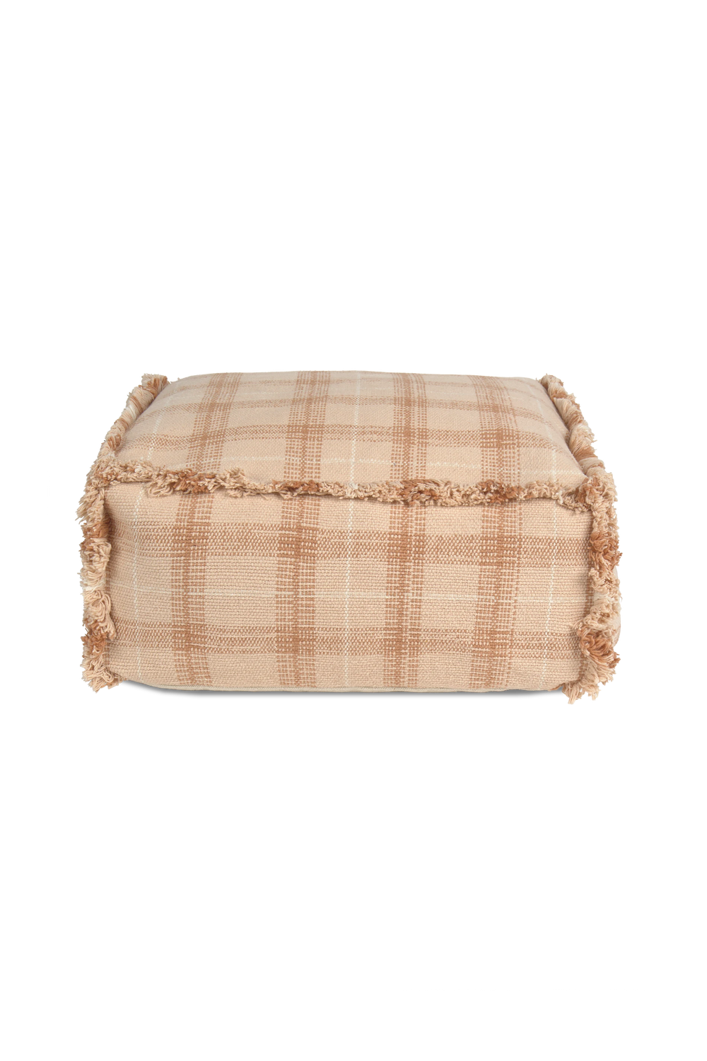 Pufe Tartan Rosa — Lorena Canals