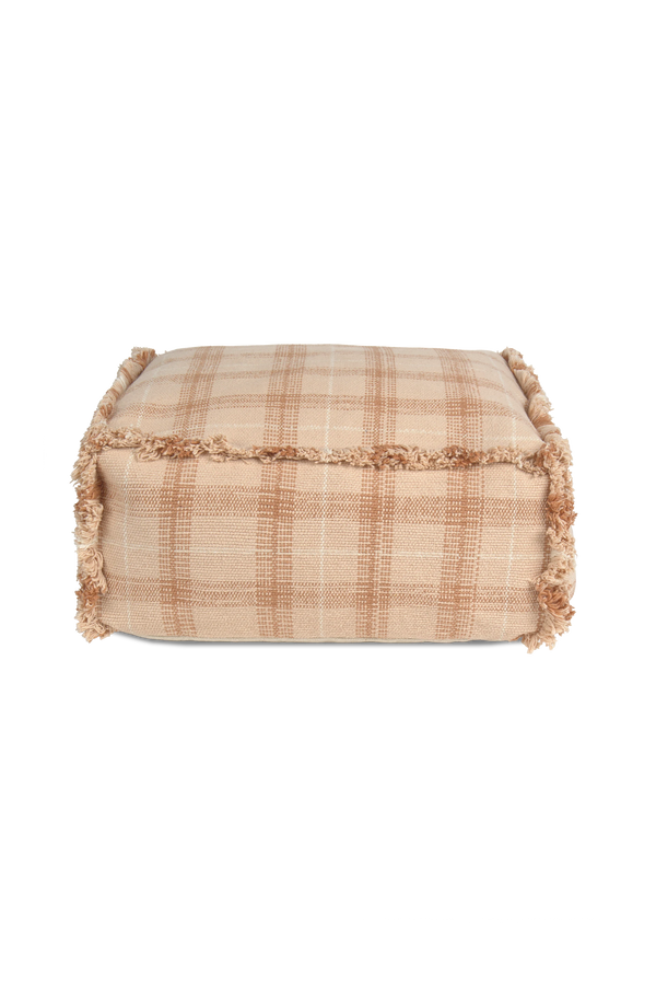 Pufe Tartan Rosa — Lorena Canals