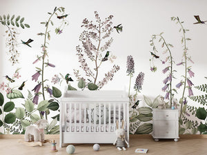 Mural Hummingbird Hedge – Kikki Belle – imagem 2