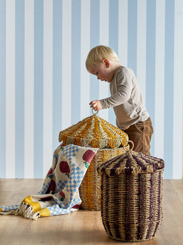Cikkeline Cesto com Tampa - Multicolor | Bloomingville MINI – imagem 5