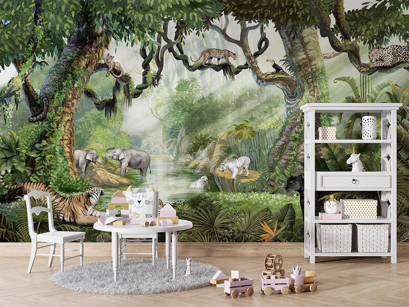 Mural Jungle Cats – Kikki Belle – imagem 1