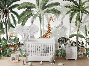 Mural Jungle Jive seamless panorama – Kikki Belle – imagem 2