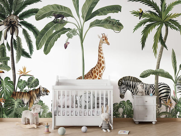 Mural Jungle Jive White – Kikki Belle – imagem 2