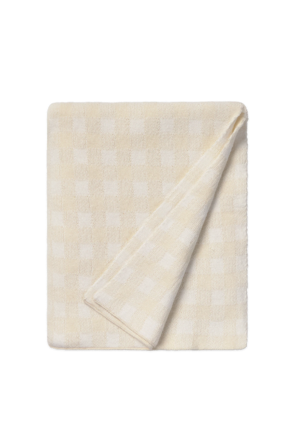 Manta de bebé Vichy Marfim — Lorena Canals