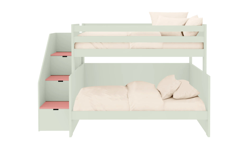 Beliche com Escadas de Arrumação e Cama Extra – Muba Design