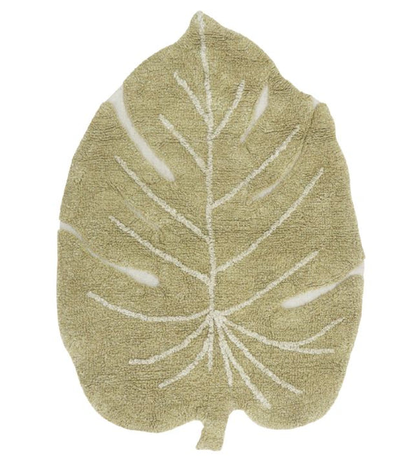 Tapete lavável Monstera Oliva – Lorena Canals