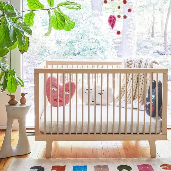 Berço evolutivo Sparrow 70 × 140 cm — Oeuf NYC — ambiente