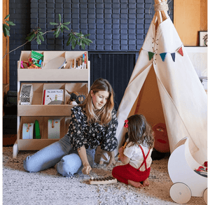 Estante de arrumação Toy Store — Oeuf NYC — ambiente