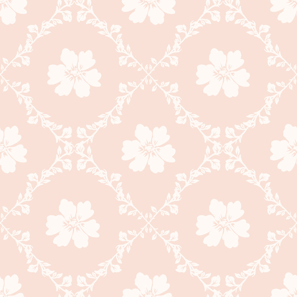 Papel de Parede Pink old english pattern – Dekornik – imagem 1