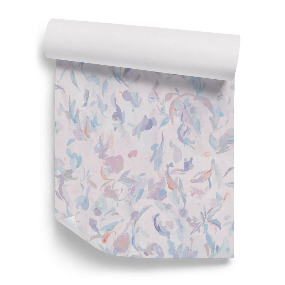 Papel de Parede Abstract Blooms — Violeta Sian Zeng — detalhe do padrão