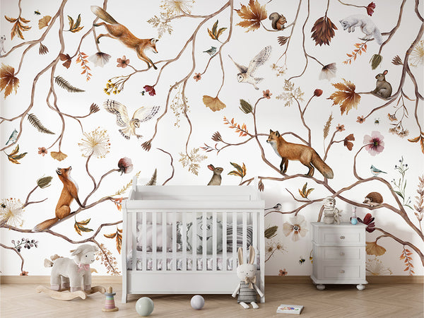 Mural Playful Forest taupe – Kikki Belle – imagem 2