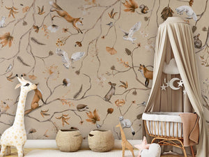 Mural Playful Forest beige – Kikki Belle – imagem 2