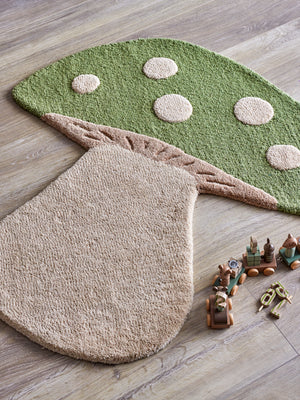 Mushroom Tapete - Verde | Bloomingville MINI – imagem 4