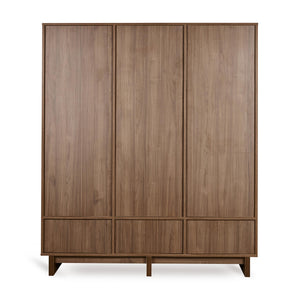 Quax Kyo roupeiro 3 portas Walnut